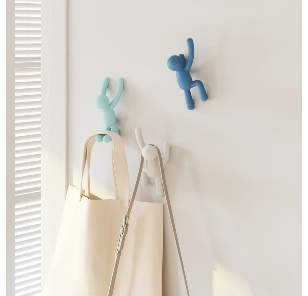 Umbra Wandhaken Buddy, 3er-Set in Pastell-Farben, Kletterfiguren, für Jacken, Schals, Taschen – Bild 5 von 5
