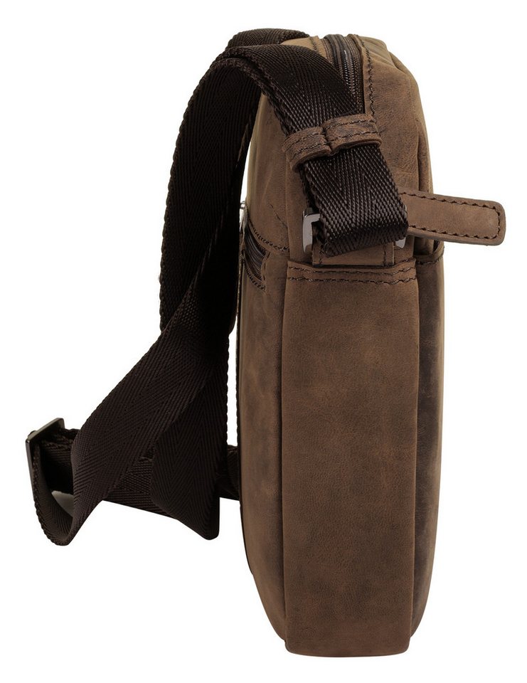 bugatti Umhängetasche BUGATTI Herren, Damen LUCA echt Leder, echt Leder – Bild 4 von 5