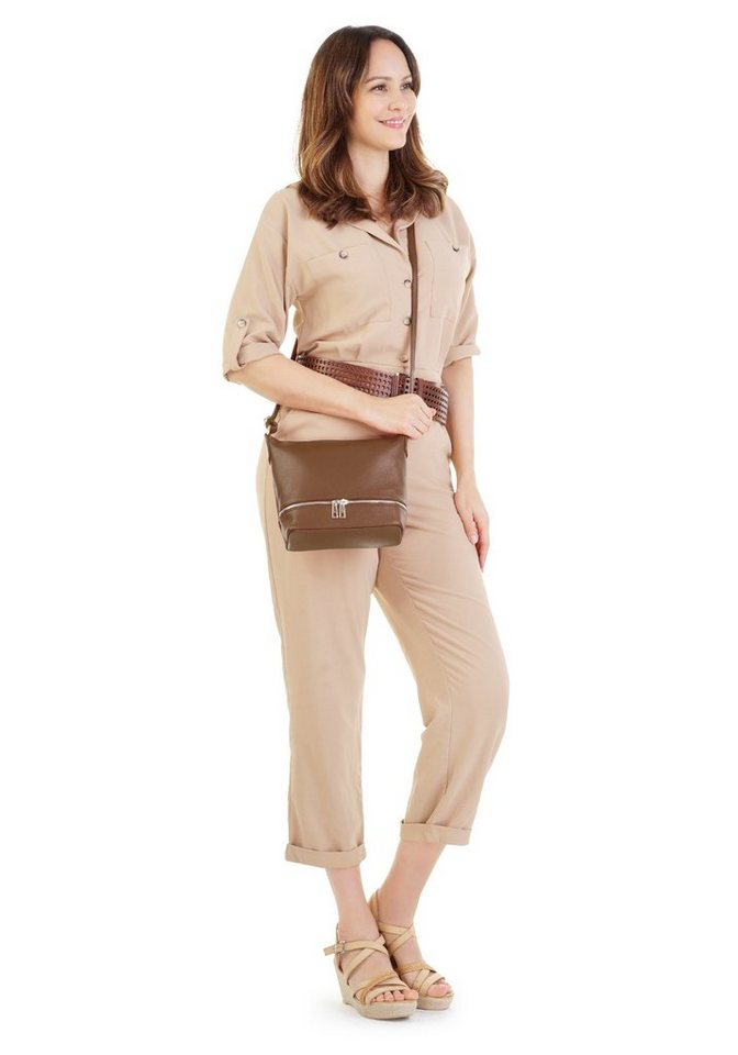 Cluty Umhängetasche CLUTY Damen echt Leder, Made in Italy, echt Leder, Made in Italy – Bild 2 von 5