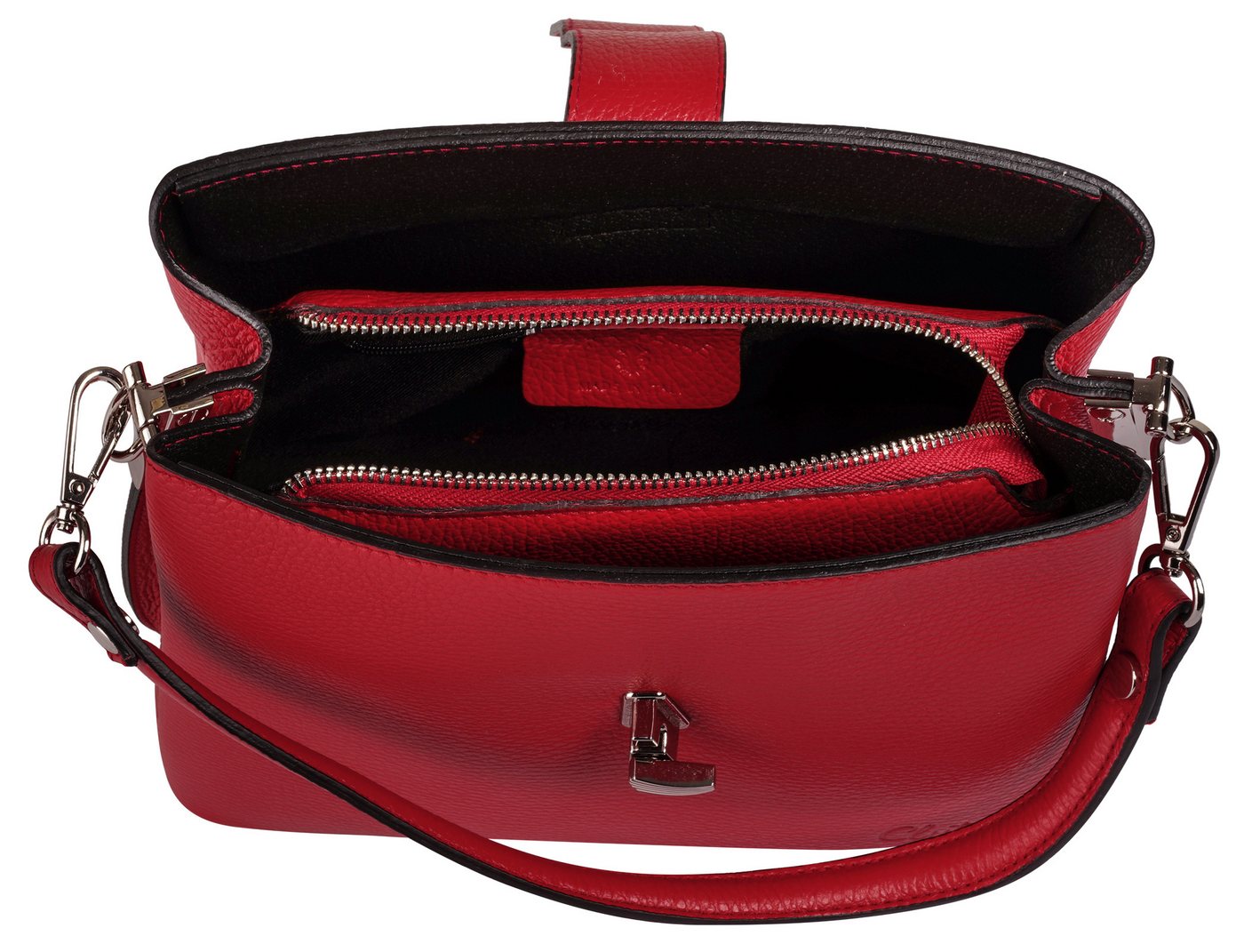 Cluty Umhängetasche CLUTY Damen echt Leder, Made in Italy, echt Leder, Made in Italy – Bild 5 von 5
