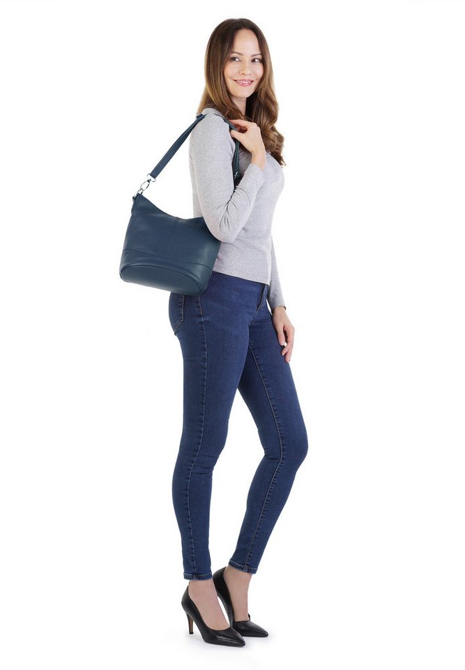 Cluty Umhängetasche CLUTY Damen echt Leder, Made in Italy, echt Leder, Made in Italy – Bild 2 von 5