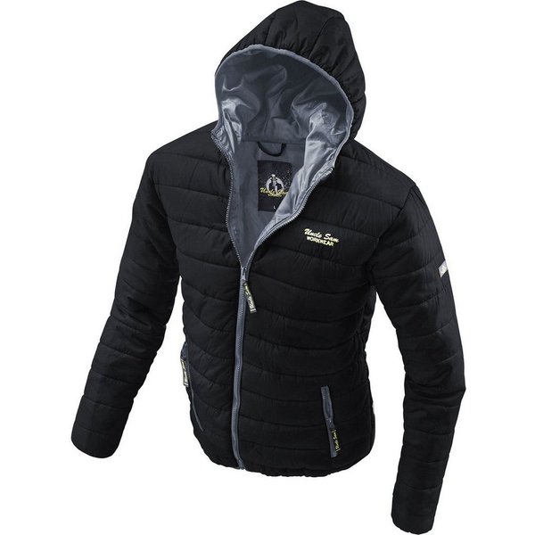 Uncle Sam Arbeitsjacke Steppjacke anthrazit/schwarz