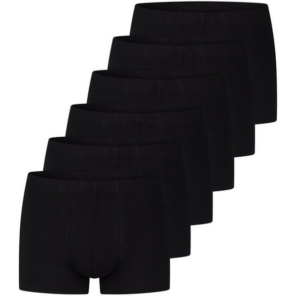 uncover by SCHIESSER Retro Boxer 6er Pack Basic (Spar-Set, 6-St) Retro Short / Pant - Baumwolle - ohne Eingriff - Atmungsaktiv