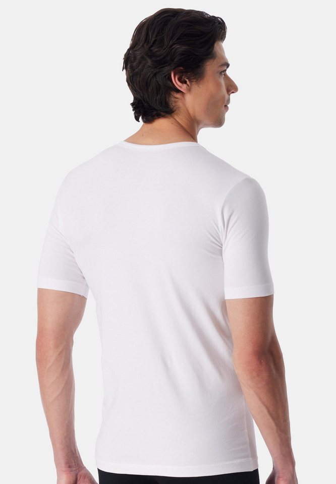 uncover by SCHIESSER Unterhemd 2er Pack Basic (Spar-Set, 2-St) Unterhemd / Shirt Kurzarm - Baumwolle – Bild 3 von 4