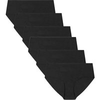 UNDER ARMOUR Damen Hipster, 6er Pack - Pure Stretch No Show Hipster, Slips, elastisch, einfarbig, Größe XL in Schwarz
