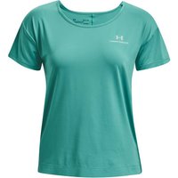 UNDER ARMOUR Damen Kurzarm Rush Energy Core SS, Größe S in Blau
