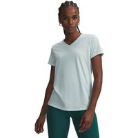 UNDER ARMOUR Damen Shirt TECH SSV- SOLID, Größe XL in Silber