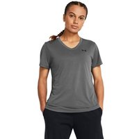 UNDER ARMOUR Damen Shirt TECH SSV- SOLID, Größe M in Grau