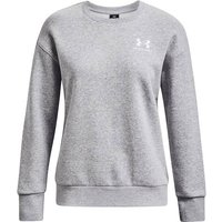 UNDER ARMOUR Damen Sweatshirt ESSENTIAL FLEECE CREW, Größe XL in Silber