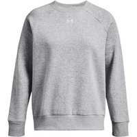 UNDER ARMOUR Damen Sweatshirt UA RIVAL FLEECE CREW, Größe L in Silber