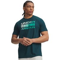UNDER ARMOUR Herren Kurzarm TEAM ISSUE WORDMARK SS, Größe M in Blau