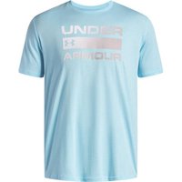 UNDER ARMOUR Herren Kurzarm TEAM ISSUE WORDMARK SS, Größe S in Blau