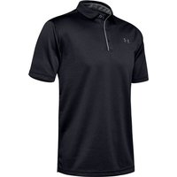 UNDER ARMOUR Herren Kurzarm Tech Polo, Größe L in Schwarz