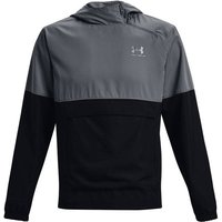 UNDER ARMOUR Herren Langarm WOVEN ASYM ZIP PULLOVER, Größe S in Grau