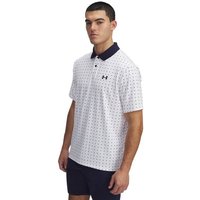 Printed Poloshirt kurzarm white/midnight navy (Herren)
