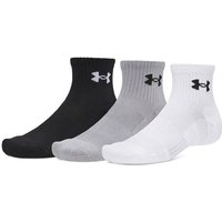 UNDER ARMOUR Herren Socken UA PERFORMANCE COTTON 3P QTR, Größe M in Silber