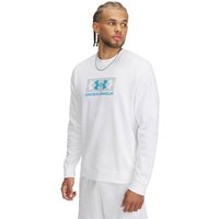 UNDER ARMOUR Herren Sweatshirt UA RIVAL TERRY LOGO CREW Q2, Größe XXL in Grau