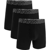 UNDER ARMOUR Herren Unterhose UA PERFORMANCE COTTON - SOLID 6 IN 3PK, Größe M in Schwarz