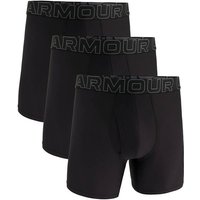 UNDER ARMOUR Herren Unterhose UA PERFORMANCE TECH MESH -SOLID 6 IN 3PK, Größe XXL in Schwarz
