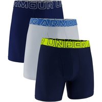 UNDER ARMOUR Herren Unterhose UA PERFORMANCE TECH MESH -SOLID 6 IN 3PK, Größe XXL in Grau