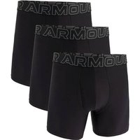 UNDER ARMOUR Herren Unterhose UA PERFORMANCE TECH - SOLID 6 IN 3PK, Größe M in Schwarz