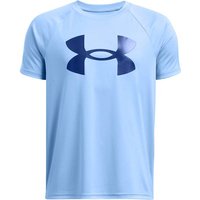 UNDER ARMOUR Jungen Kurzarm Tech Big Logo SS, Größe S in Blau