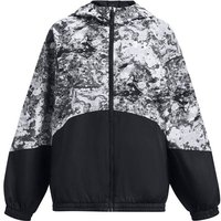 UNDER ARMOUR Mädchen Langarm Woven FZ Jacket, Größe XL in Silber