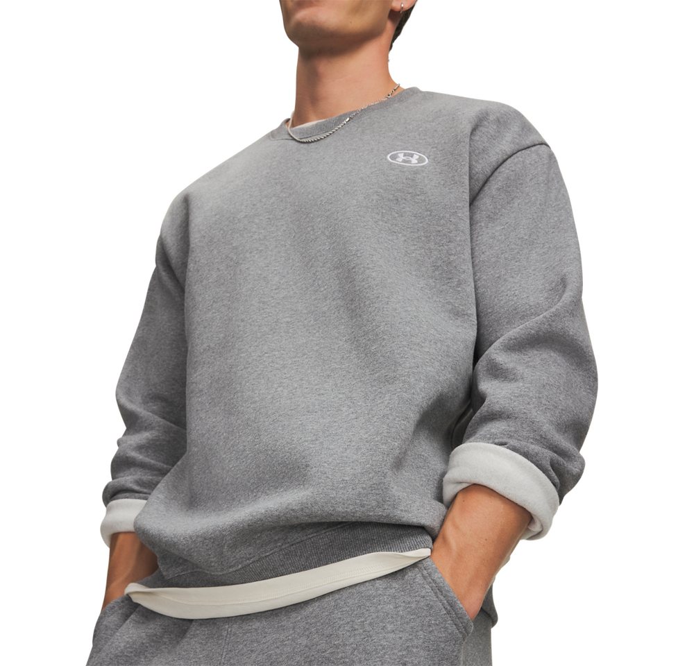 Under Armour® Sweatshirt UA RIVAL FLC CREW mit klassischem Crew-Design, aus Baumwolle und Polyester – Bild 2 von 3