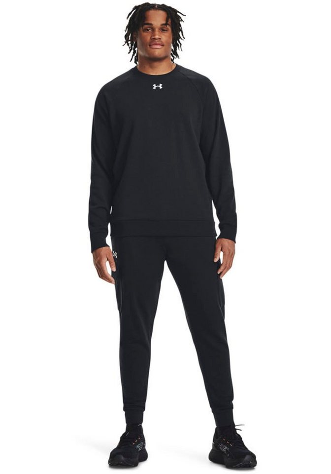 Under Armour® Sweatshirt UA Rival Fleece Crew mit Rundhalsausschnitt, aus Baumwolle und Polyester – Bild 4 von 5
