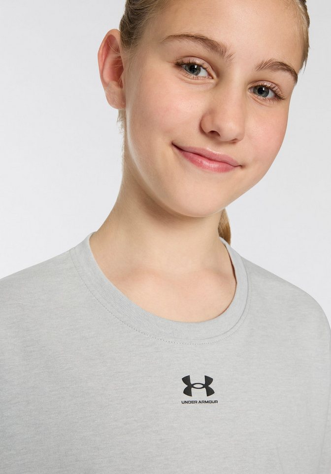 Under Armour® T-Shirt RIVAL Kurzarm, mit Rundhalsausschnitt, aus Baumwolle und Polyester – Bild 3 von 5
