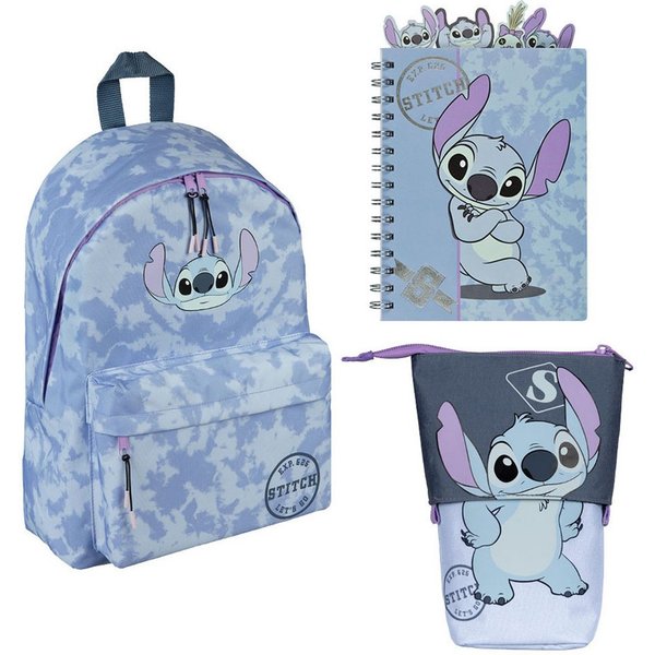 UNDERCOVER Kinderrucksack Stitch (Set, 3-tlg), inkluisve Notizbuch A5 und Mäppchen