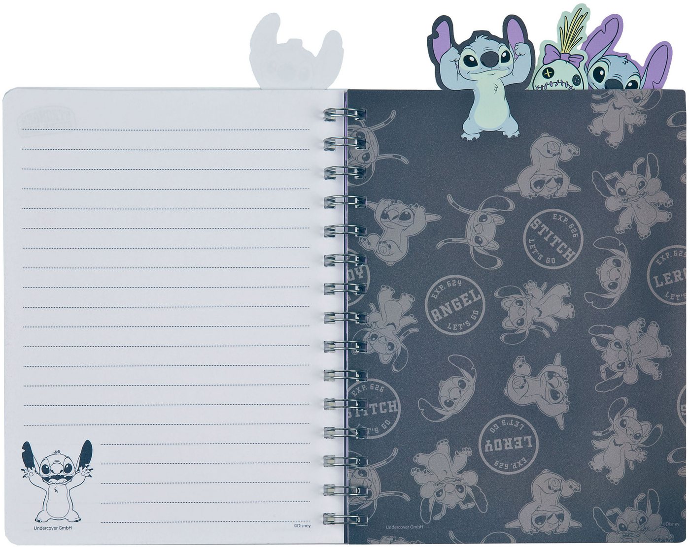 UNDERCOVER Kinderrucksack Stitch (Set, 3-tlg), inkluisve Notizbuch A5 und Mäppchen – Bild 3 von 5
