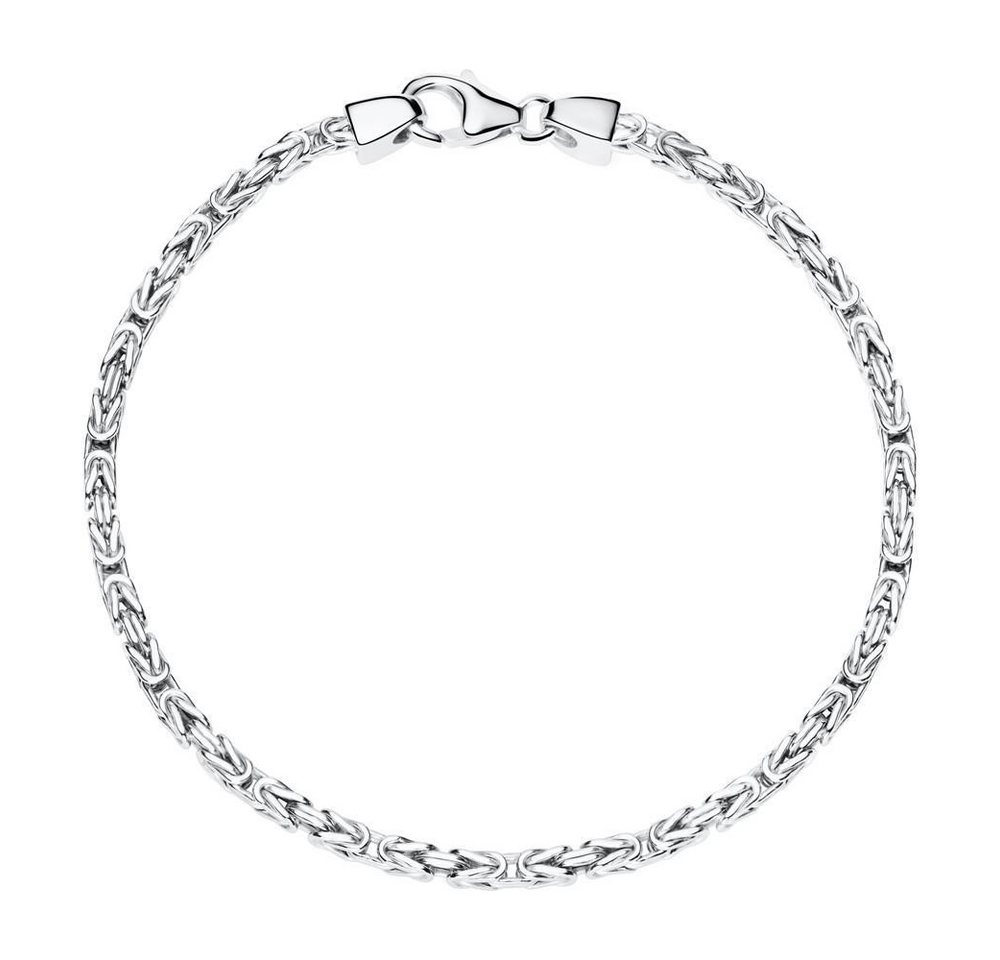 Unique Armband Königsketten Design 2,5 mm vierkant aus Sterlingsilber KA0025-F – Bild 5 von 5