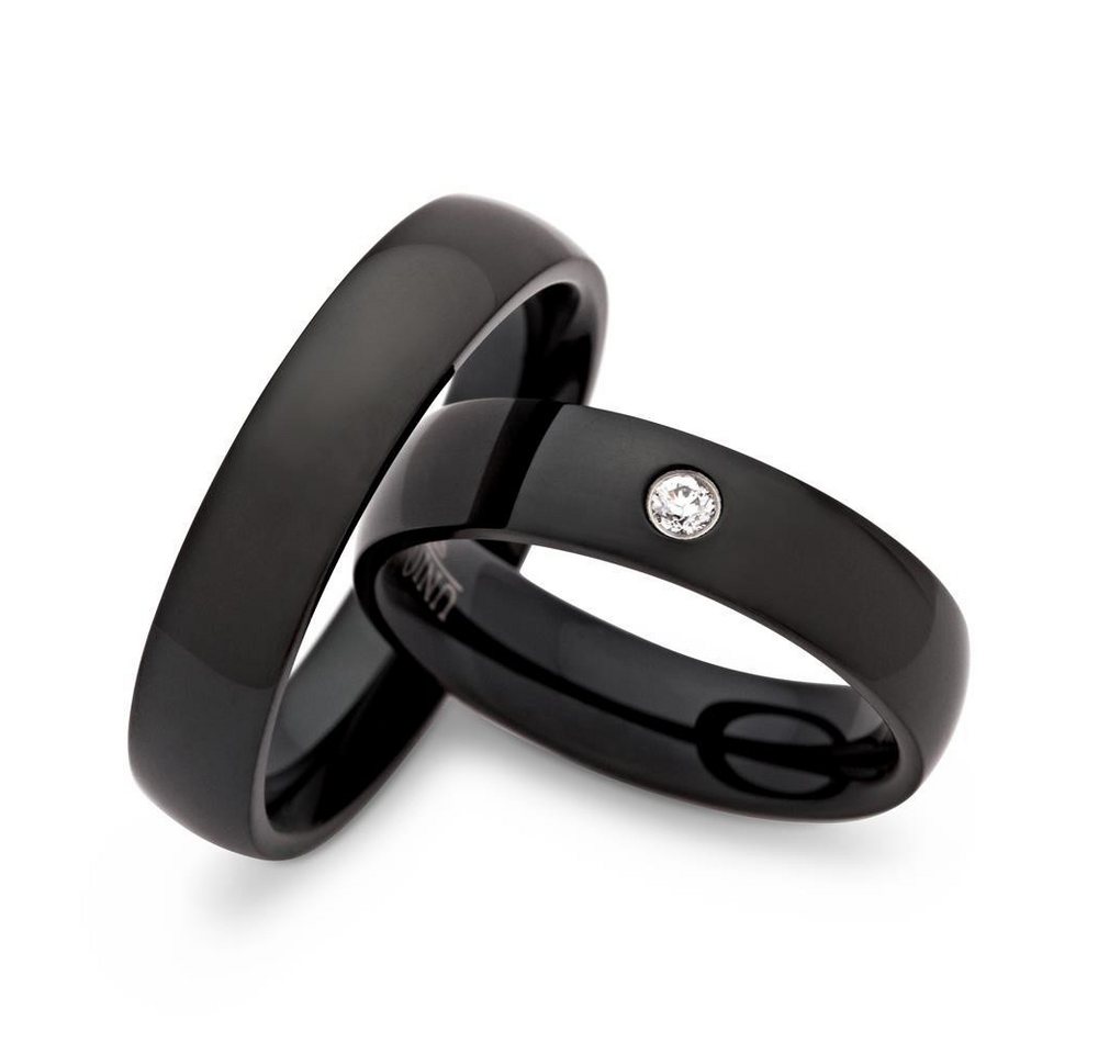 Unique Fingerring Schwarzer Herrenring aus Edelstahl 5mm R9084 – Bild 3 von 3