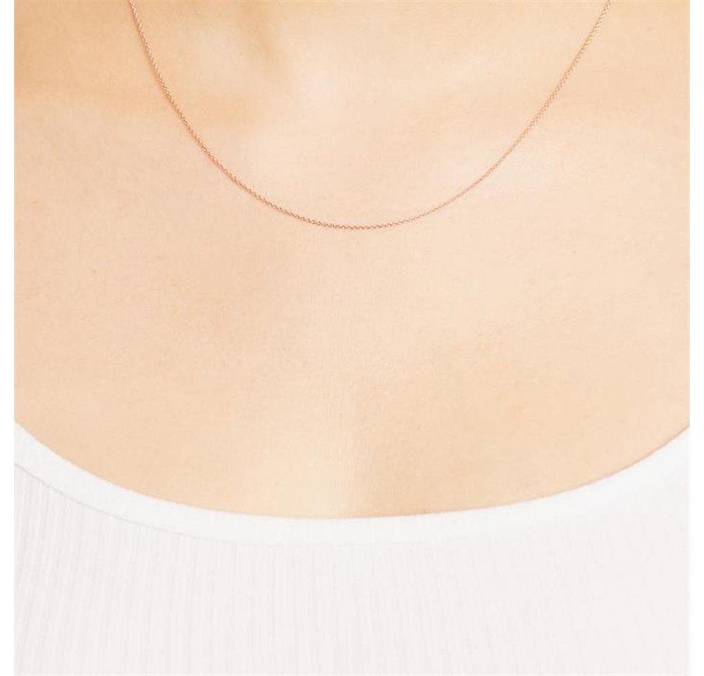 Unique Silberkette Rosé Ankerkette Silber 1,2mm - Länge wählbar - inkl. Etui AK0001-RG – Bild 2 von 3