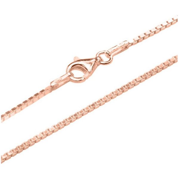 Unique Silberkette Venezianerkette 1,2 mm aus rosévergoldetem 925er Silber VC0012-R