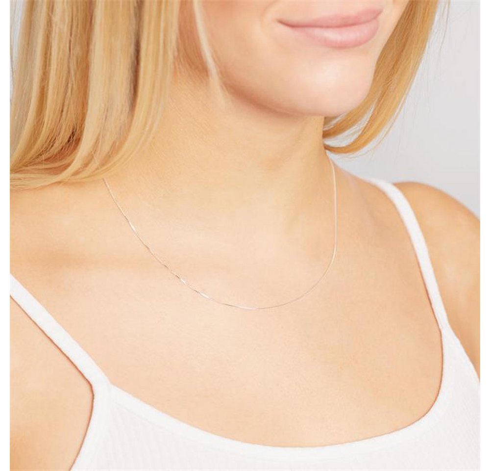 Unique Silberkette Venezianerkette Silber 0,6mm breit - Länge wählbar - inkl. Etui VC0006 – Bild 2 von 2