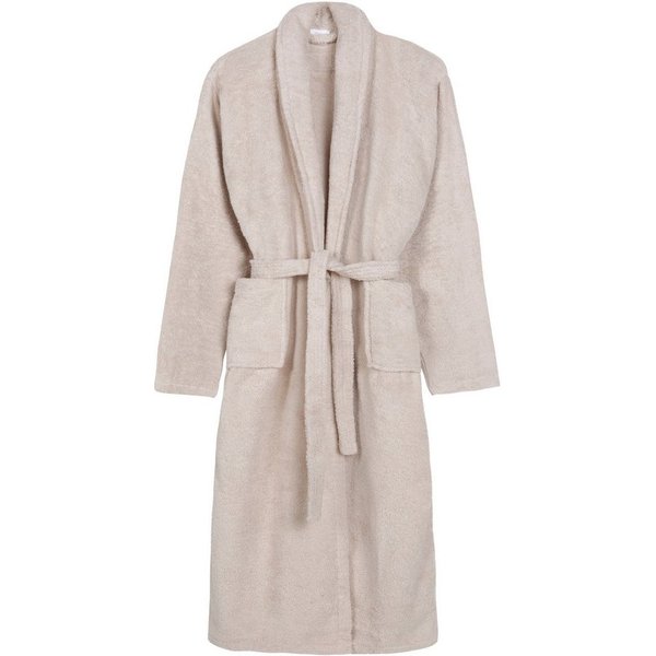 hip Unisex-Bademantel Hip Bathrobe uni - Blue, Midilänge, Walkfrottee, Schalkragen, Gürtel, Schalkragen, Gürtel, Taschen, Baumwolle, Frottee, Weich