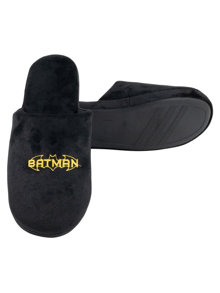 United Labels® DC Comics Batman Hausschuhe Puschen Schlappen Slipper Pantoffeln Hausschuh – Bild 4 von 4