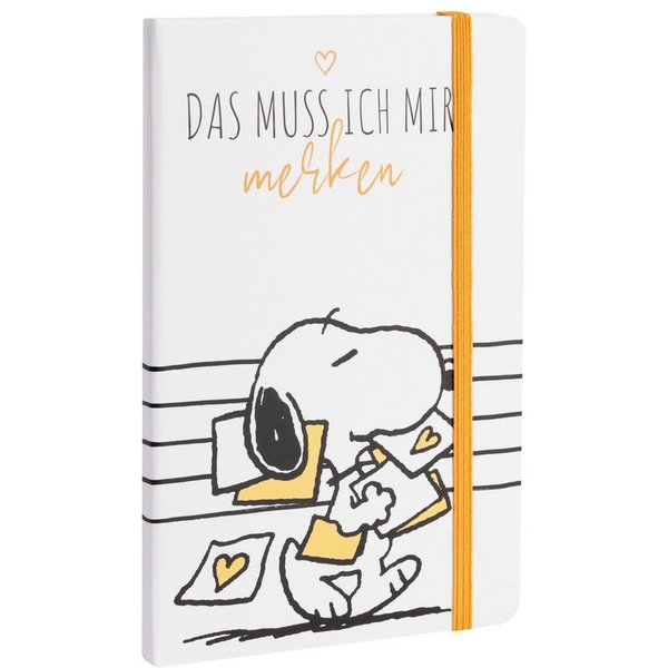 United Labels® Notizbuch The Peanuts - Das muss ich mir merken - Notizbuch Weiß 13 x 21 cm