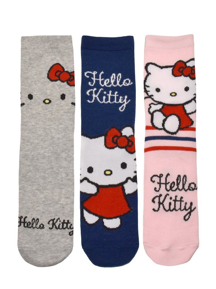 United Labels® Socken Hello Kitty Socken Sneaker Strümpfe (5er Pack) 38-43 – Bild 2 von 3