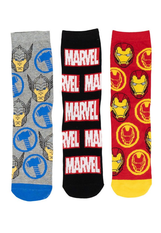 United Labels® Socken Marvel Socken Sneaker Strümpfe (5er Pack) 40-45 – Bild 2 von 5