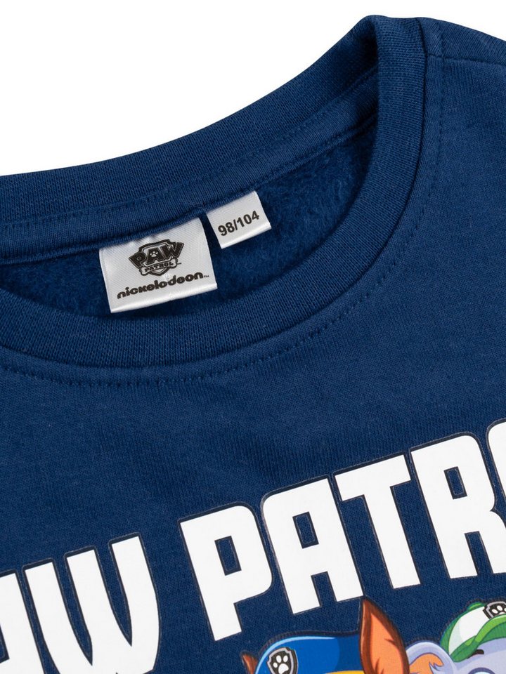 United Labels® Sweatshirt Paw Patrol Sweatshirt Crew Pullover Oberteil Langarm – Bild 5 von 5