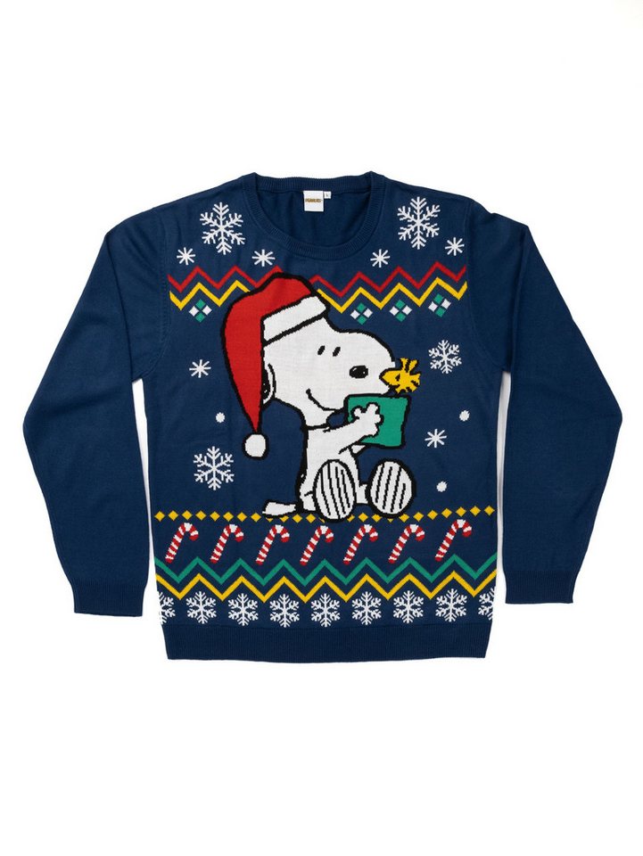 United Labels® Weihnachtspullover The Peanuts Snoopy Winterpullover Winter Strick Pullover Ugly Sweater – Bild 4 von 5