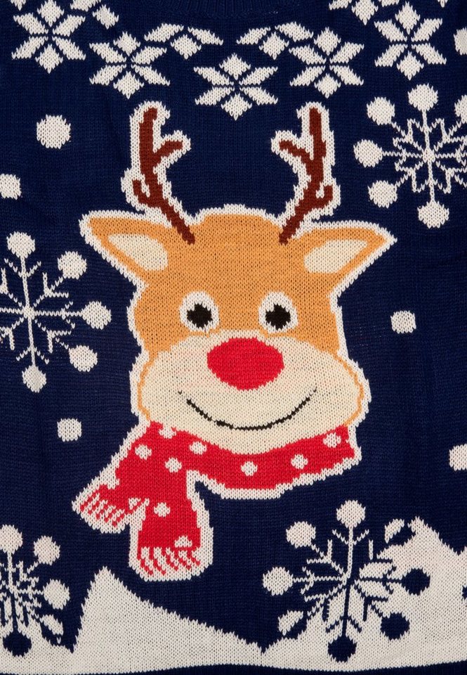 United Labels® Weihnachtspullover Winterpullover Rentier Strick Pullover Ugly Sweater – Bild 3 von 5
