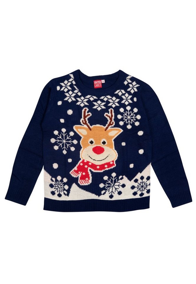 United Labels® Weihnachtspullover Winterpullover Rentier Strick Pullover Ugly Sweater – Bild 4 von 5