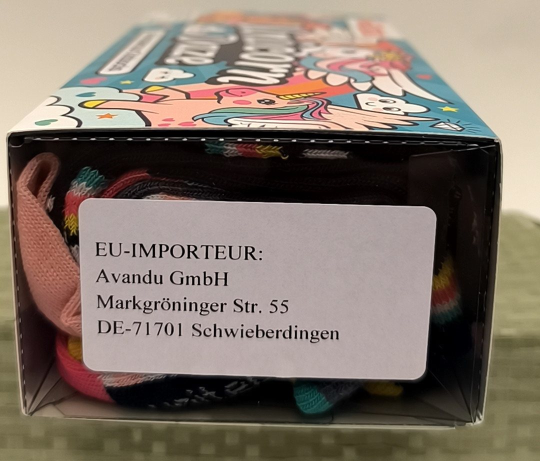 United Oddsocks Freizeitsocken Einhorn und Regenbogen Oddsocks Socken in 30,5-38,5 im 6er Set – Bild 5 von 5