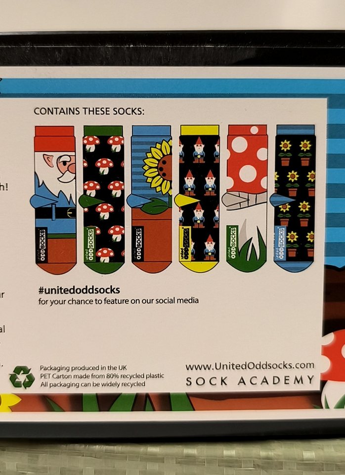 United Oddsocks Freizeitsocken Verrückte Socken Oddsocks Fork It für Männer im 6er Set – Bild 4 von 5
