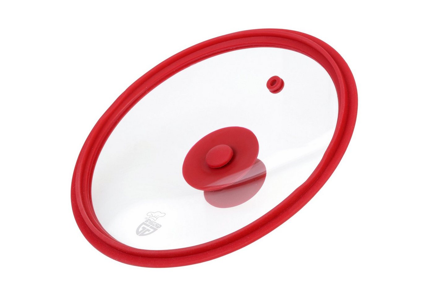 GRÄWE Universaldeckel GRÄWE Glasdeckel mit Silikonrand Ø 14 - 32 cm in GRÜN oder ROT – Bild 5 von 5