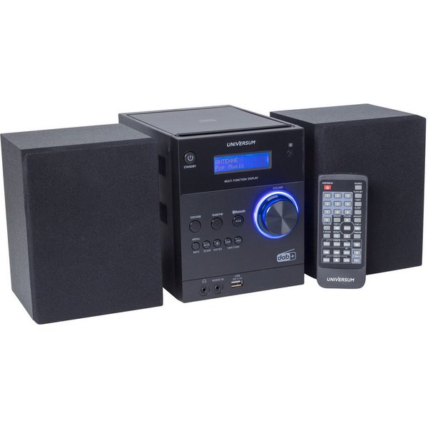 UNIVERSUM* MS 300 black Kompaktanlage (Stereoanlage mit CD, DAB+, UKW Radio, Bluetooth, AUX In und USB)